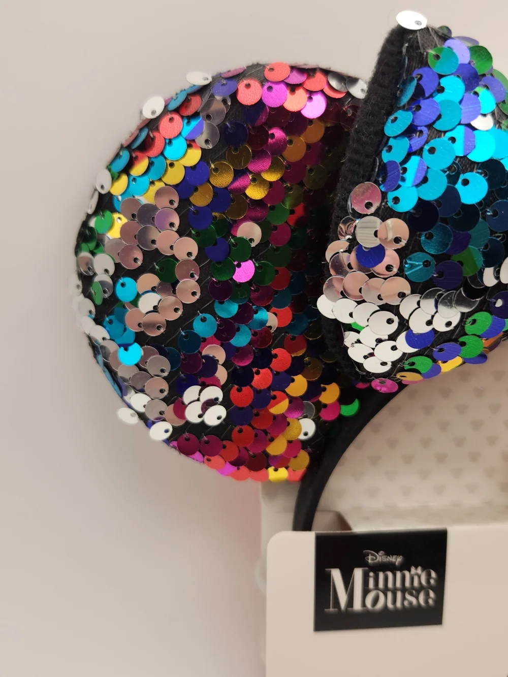 Disney Minnie Mouse Multicolor Sequin Bow Headband